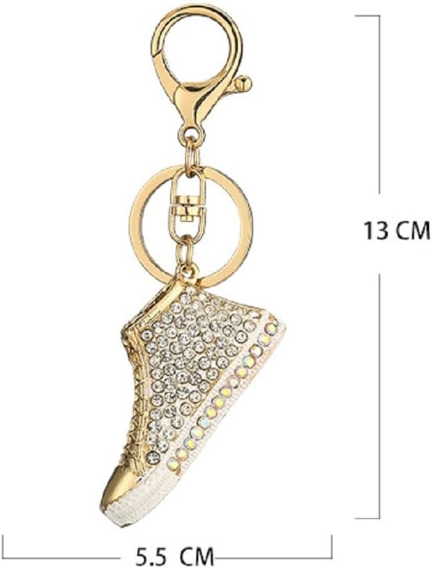 Keychain Shoes Pendant Keychain Rhinestone Crystal Keyring Car Key Chain Key Holder Handbag Purse Charm, Gift Ideas for Her and Him, Gift Exchange Ideas - Image 6