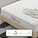 NapQueen 8 Inch Innerspring Full Size Medium Firm Memory Foam Mattress, Bed in a Box White