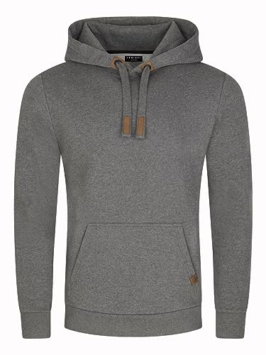 DENIMFY Hoodie Herren Regular Fit DFIvo Kapuzenpullover Pullover Grau 3XL,...