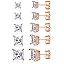 Rose Gold-Princess Cut