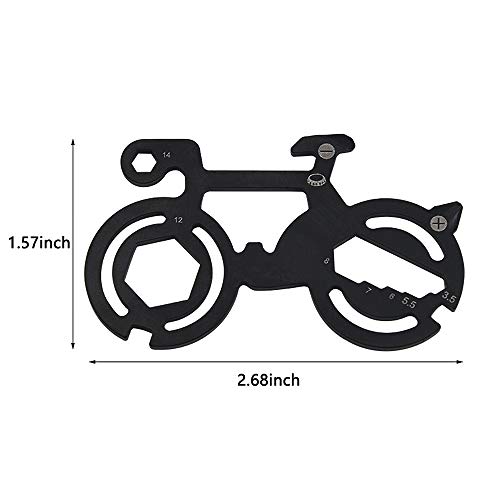 Multi Tool Edc Mini Portable Tool Outdoor Backpack Keychain Pendant With Screwdriver/Corkscrew/Hex Wrench/Spokes (Bicycle) #TOP2