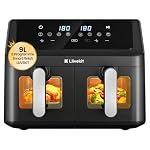LLIVEKIT – LLIVEKIT 9L Doppelkammer Heißluftfritteuse, 2x4,5L Airfryer 