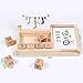 Wooden Develops Alphabet Words Spelling Letter Block for Girls Boys Gift, Preschool Learning Toys, Matching Letter Game (30pcs Cards)