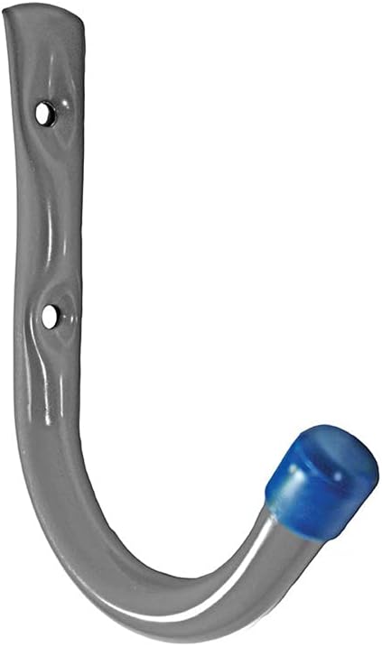 Crawford 4 in. L Powder Coated Gray Steel Handy Hanger Holder 2 pk