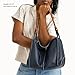 The Sak Los Feliz Hobo in Leather, Lined, Roomy Shoulder Purse, Indigo