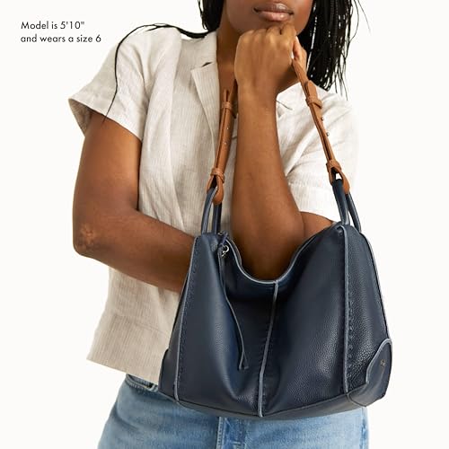 Image of The Sak Los Feliz Hobo Purse - Premium Large Leather Women's Handbag for Everyday & Travel - Durable Purse With Zipper Pocket