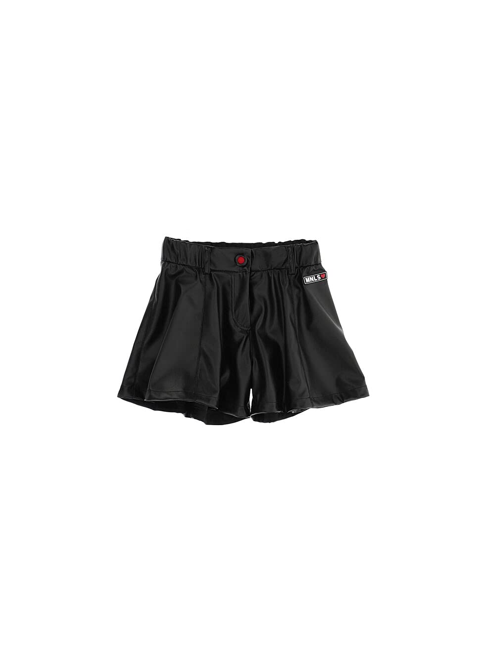 MONNALISA Shorts Ecopelle Nero