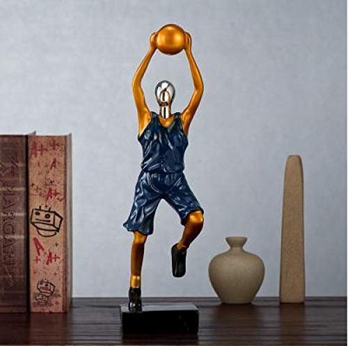 Statue Mural Sculpture Figurine Animal Statue Ornaments Statue Ornaments Sculptures American Modern Basketball Sports Figure Sculpture Goalkeeper Statue Home Living Room Wine Cabinet Study Bookshel #TOP13