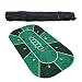 Pokertischplatte Pokertischdecke 1,2 m Deluxe Wildleder Gummi Texas Poker Tischdecke mit Blumenmuster Casino Poker Set Brettspielmatte Pokerzubehörnützlich