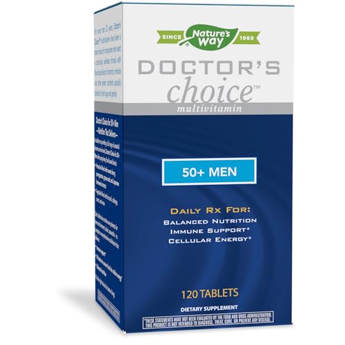 Nature's Way Doctor's Choice™ Multivitamin 50+ Men, Immune Support, + B Vitamins, 120 Tablets