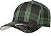 Original Fitted Flexfit Tartan Plaid Hat 6197 (Large/X-Large, Black/Green)
