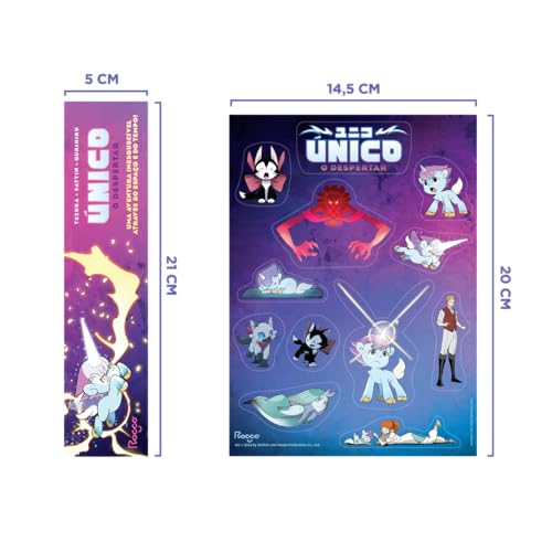 Único: O despertar: brindes (cartela de adesivos e marcador): 1