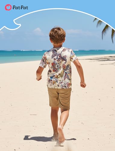 Image of PATPAT Matching Hawaiian Outfits for Family Summer Dress & Tee Sets | Mommy and Me Dresses, Hawaiian Dresses for Women, Matching Hawaiian Outfits for Couples, Beach Vacation, Family Photoshoot