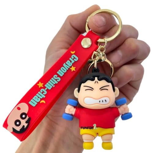 FUNFOB Shinchan Keychain For Fans Collectible Gifting | Shinchan Dumbell