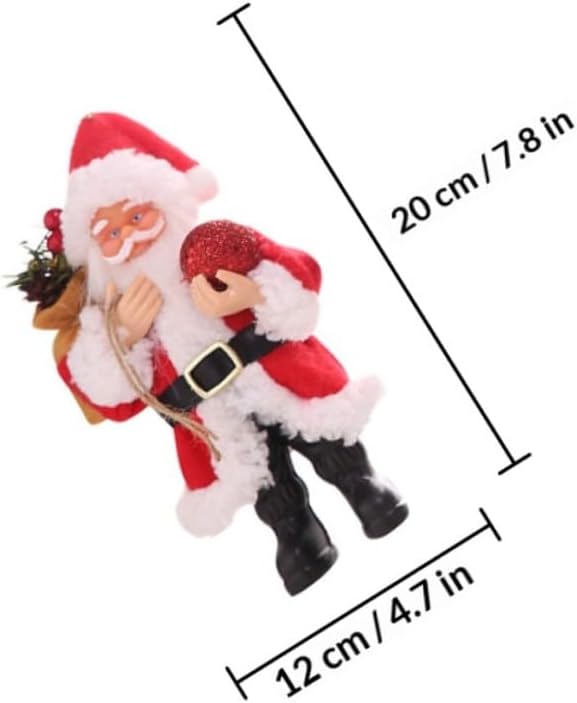 Cabilock 4pcs Santa Claus Ornaments Standing Christmas Decorations for Festivities for Home Office and