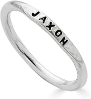 Vista 2 de By Hannah Design Teeny Tiny Stacking Sterling Silver Ring Personalized Ring