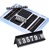 値札 プライスカード プライスキューブ 値札プレート 価格表示プレート プライスプレート 金額プレート (ブラック)