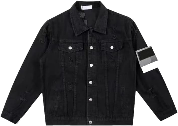 American Denim Jacket Men's Spring And Autumn Short Casual Washed Jeans Made Of Old Straight Coat