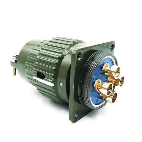 Conector de aviación Y36M de 16 pin macho hembra, enchufe rápido de 36mm verde militar