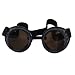 Produktbild FLAMEER Steampunk Goggles Brille Viktorianischen Punk Style Schweißen Cosplay Halloween Faschingskostüm Karnevalskostüm - schwarz