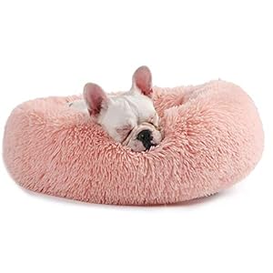 Cuccia per Cani in Peluche, Lettino Rotondo a Ciambella per Animali Domestici, Tappetino Cuscino Caldo Invernale, Divano per Cuccioli, Kennel Lavabile
 - immagine 2