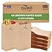 Duro ID# 18404 4# SOS Bag 30# 100% Recycled Natural Kraft 500pk 5" x3 - 1/3" X9 - 3/4"