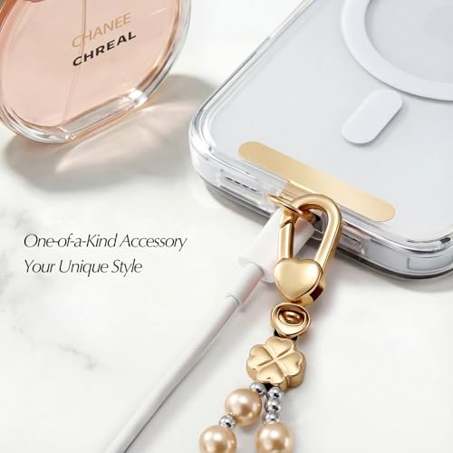 OWRRA Phone Charm Strap,Pearl Bracelet Lanyard,Phone Charms for Women,Keychain,Wrist Strap Hands-Free,Compatible with iPhone/Galaxy/Pixel and More (Gold, Snake) by OWRRA - Image 5