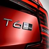 Tailgate Personalized Stickers Compatible with Volvo and Polestar,RD AWB Rear Trunk Emblem Badge Chr