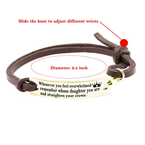 Inspirational Gifts For Women Saying Stamped"You Are Loved You Are Valued You Are Beautiful" Leather Inspirational Bracelet (Rose Gold) #TOP4