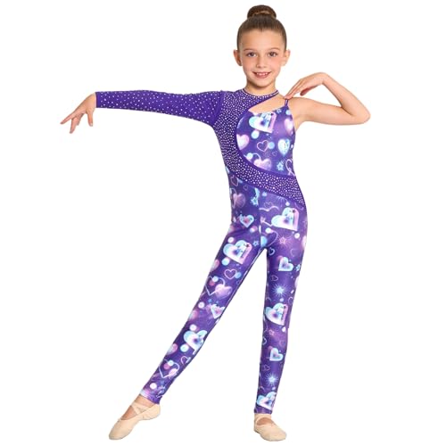 Justaucorps gymnastique corps entier unitard athlétique et combinaison danse fille