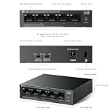 TP-Link LS105GP 5 Port Gigabit PoE Switch, 4x Gigabit PoE+ Ports, 802.3af/at 30W, 65W Total Budget, Network Switch, Power Saving, Plug & Play, Metal Case, Ethernet Switch, Ethernet Splitter - Image 6