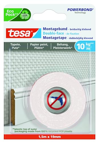 Tesa Mounting Tape For Wallpaper & Plaster 10Kg/M