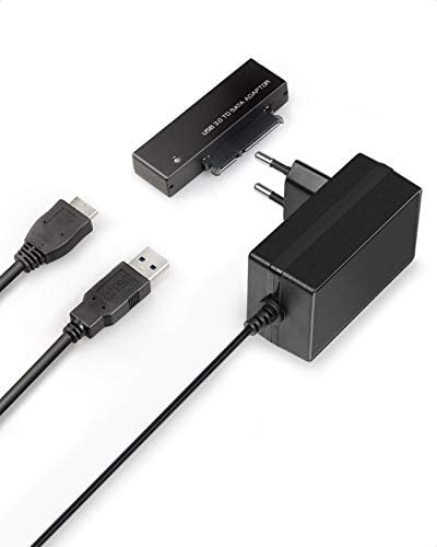 Inateck Konwerter USB 3.0 na SATA adapter do dysków 2,5/3,5 cala HDD SSD z zasilaczem 12 V 2 A