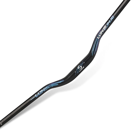 Guidão de mountain bike speedway cross country escalada BT guidão cross 35 lift 780 mm guidão com etiqueta refletiva (Preto1)