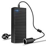 ★【Tragbar und Leicht】230v auf 12v kfz Netzadapter Kompakte und leichte Design erleichtert das Tragen und Aufbewahren,230v auf 12v kfz Netzadapter Größe 16.5x6.4x4 cm,230v auf 12v kfz Netzadapter Gewicht 575g