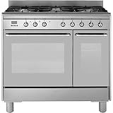 Smeg CG92PX9 Freestanding A/A Rated Dual Fuel Range Cooker -Stainless Steel