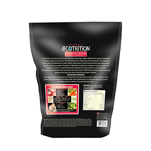 Ecotrition Essential Blend Food For Guinea Pigs, Resealable Bag, 5 Lbs #TOP1