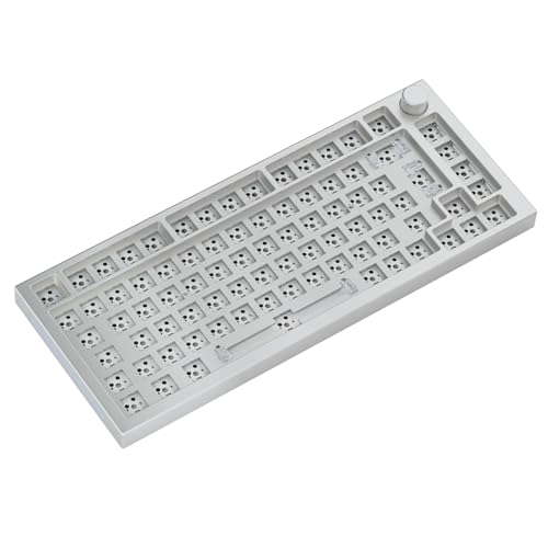 Glorious Gaming GMMK PRO 75% Barebones White (Frame Only) - Modular Mechanical Gaming Keyboard, TKL Size (75%),...