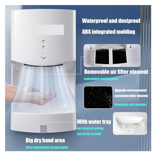 Sèche-mains automatique mural Hand dryer-04 pour toilettes et commerces - 6