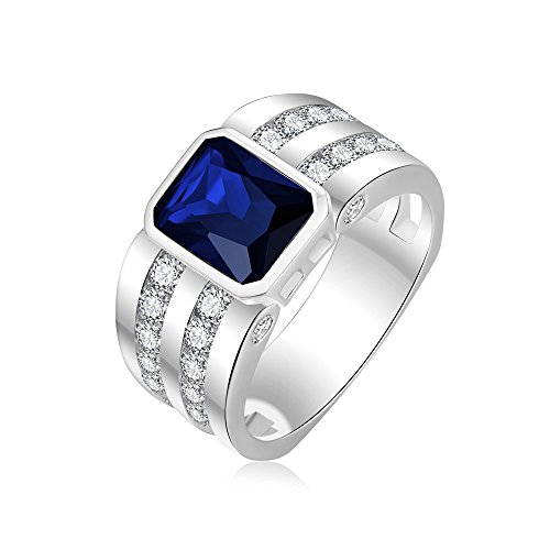 Elegant Jewelry Men's Ring with Created Sapphire (11)