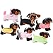 VFM - Wursthund Hotdog Plüschtier Lustiges Doggy Plüsch Kuschelig Flauschig Stofftier Plüschtier Niedlich Gefüllte Plushie, Geschenke für Geburtstag, Valentinstag Weihnachten - 30cm Mehrfarbig