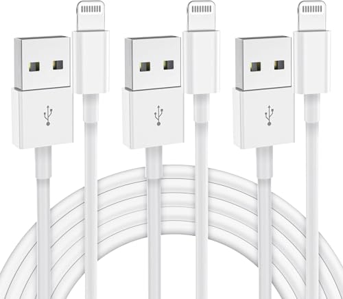 iPhone Charger Cable 3Pack for Lightning to USB Cable MFi Certified 1M Charging Lead for Apple iPhone 14 13 12 11 Pro Max/Pro XS XR X 8 7 6 Plus SE for iPad