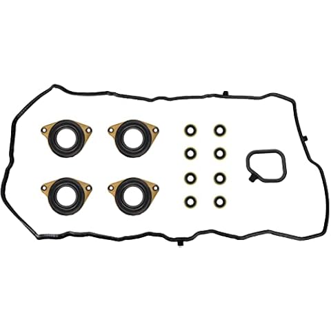 Engine Valve Cover Gasket Set for Honda Accord 2.4L K24, EX, EX-L, LX, LX-S, Coupe, Sedan, Sport Sedan, 2-Door, 4-Door, 2013, 2014, 2015, 2016, 2017, Replace 12030-5A2-A01 Cover