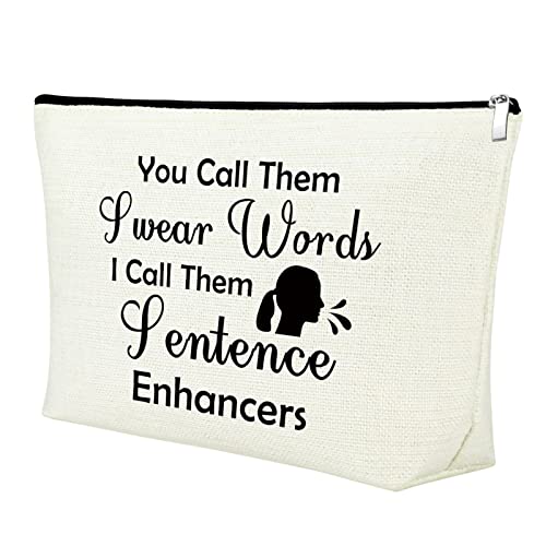 Sarcastic Novelty Gag Gift for Best Friend Sister Makeup Bag Fun Joke Gifts for Women Funny Gifts for Women Fun Girl Gifts Cosmetic Bag Christmas Graduation Wedding Gift for Her Travel Makeup Bag