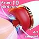 Sauger Vibrator Sex Spielzeug, Vibration für Frauen mit 3 Saugmodi 10 Zungenlecken 360°Rotierende Sexspielzeug für Klitoris Stimulator Erotik Sex Toys Sex Spielzeug für die Paare (Rot)