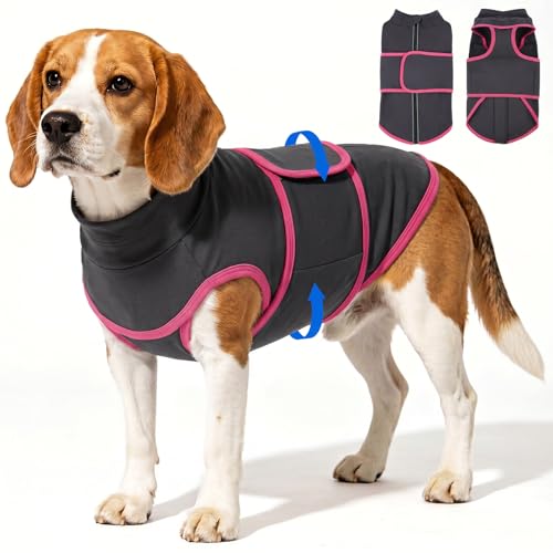 Image of Nanaki Calming Stress Relief Dog Anxiety Vest Jacket that Soothes Puppy | Gentle pressure,Reflective strip,Adjustable,Peaceful sleep & grooming,Ease separation anxiety,for storm,fireworks,loud noise