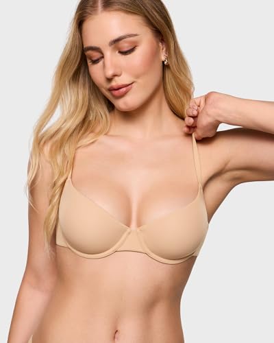 Image of INLYRIC Women's Unlined Balconette Bra Demi Underwire