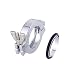 Set of 1 NW/KF-25 Aluminum Vacuum Clamps + Aluminum Centering O-rings with Buna-N Rubber , Vacuum Part