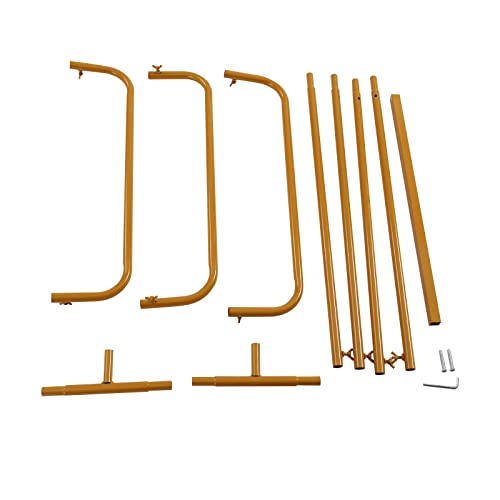 TouSuaRSi Wedding Sign Stand, Gold 4.9Ft Height Welcome Sign Frame, Seating Chart Frame, Guest List Directory Geometric Stand, Wedding Sign Floral Ceremony Decorations, Reception - Thumbnail 6