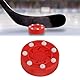 Kiuiom Puck Roller Hockey Spiel,Roller Outdoor Hockey Puck,Street Ndoor Eishockey,Inline-Rollenhockey-Räder,Straßenhockey-Rollenpuck,Rot